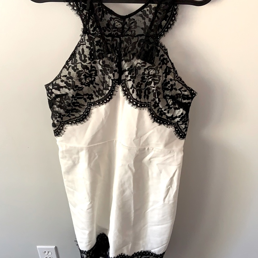 Guess black and white lace Dress